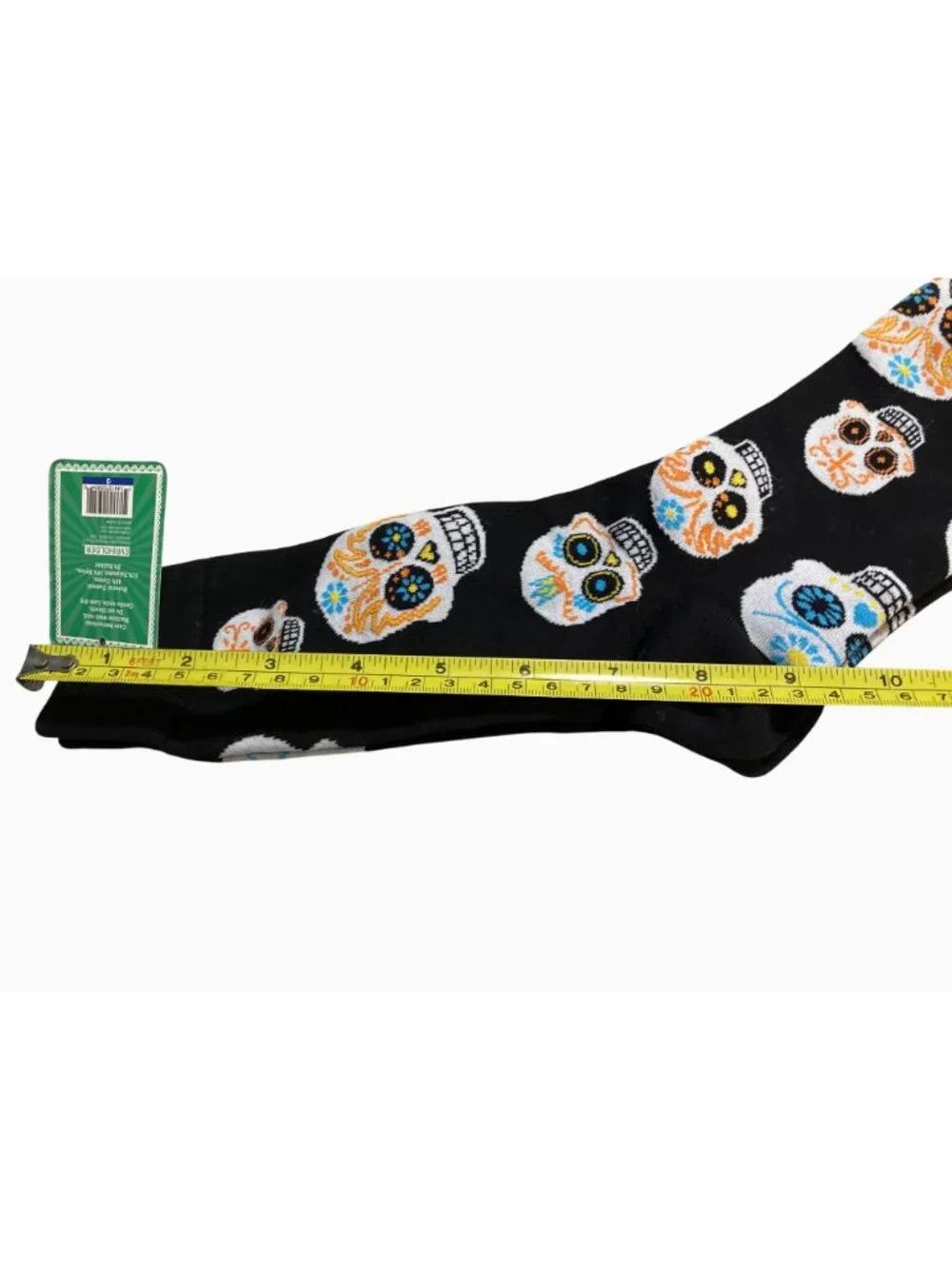 Dia De Los Muertos Halloween Crew Socks One Size Fits Most Polyester & Nylon Mix